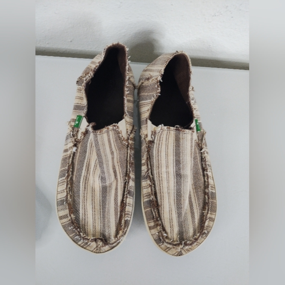 Sanuk Sidewalk Surfer Slip-on Loafer Women's  Size 10 - Unisex